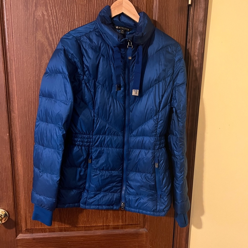 Athleta Women's Blue Puffer Jacket
